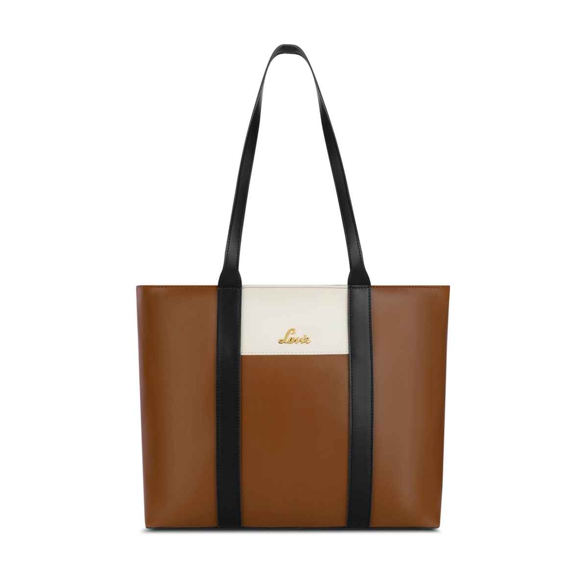 Lavie Women's Colourblock Regan Large Tote Handbag | Tan