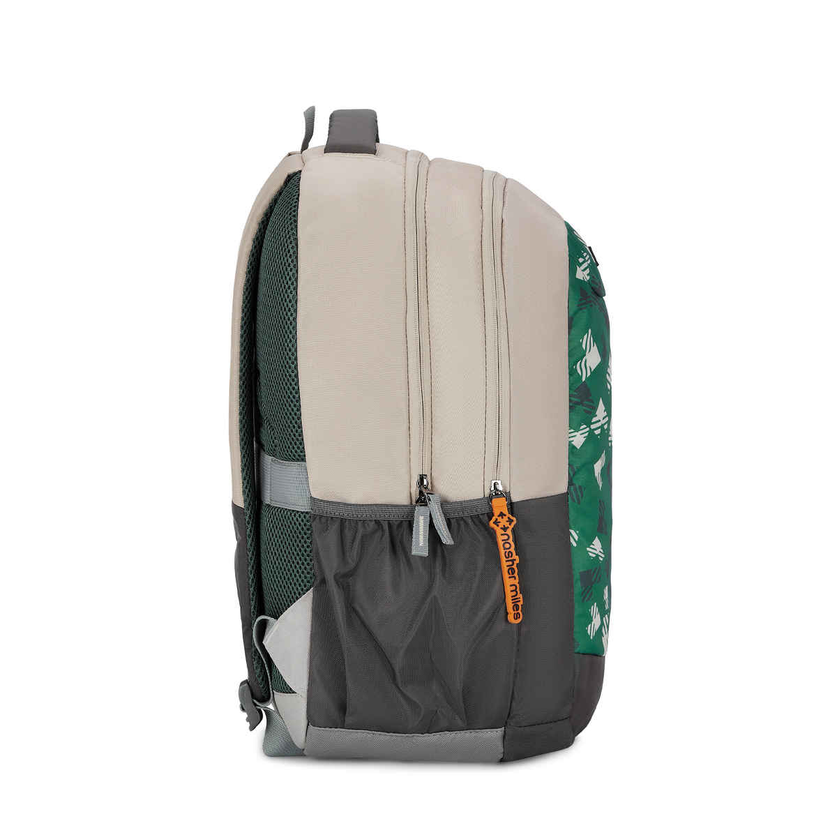 Nasher Miles Tetris Polyester Laptop Backpack with Rain cover | Cream - 36 L