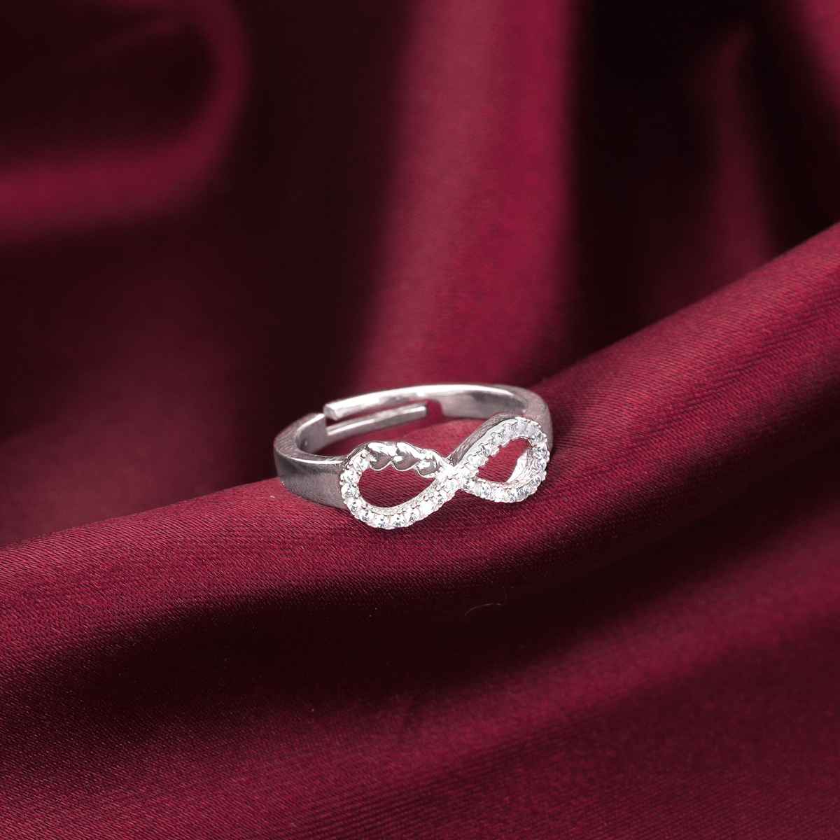 Giva Silver Infinity Heart Ring | R01614
