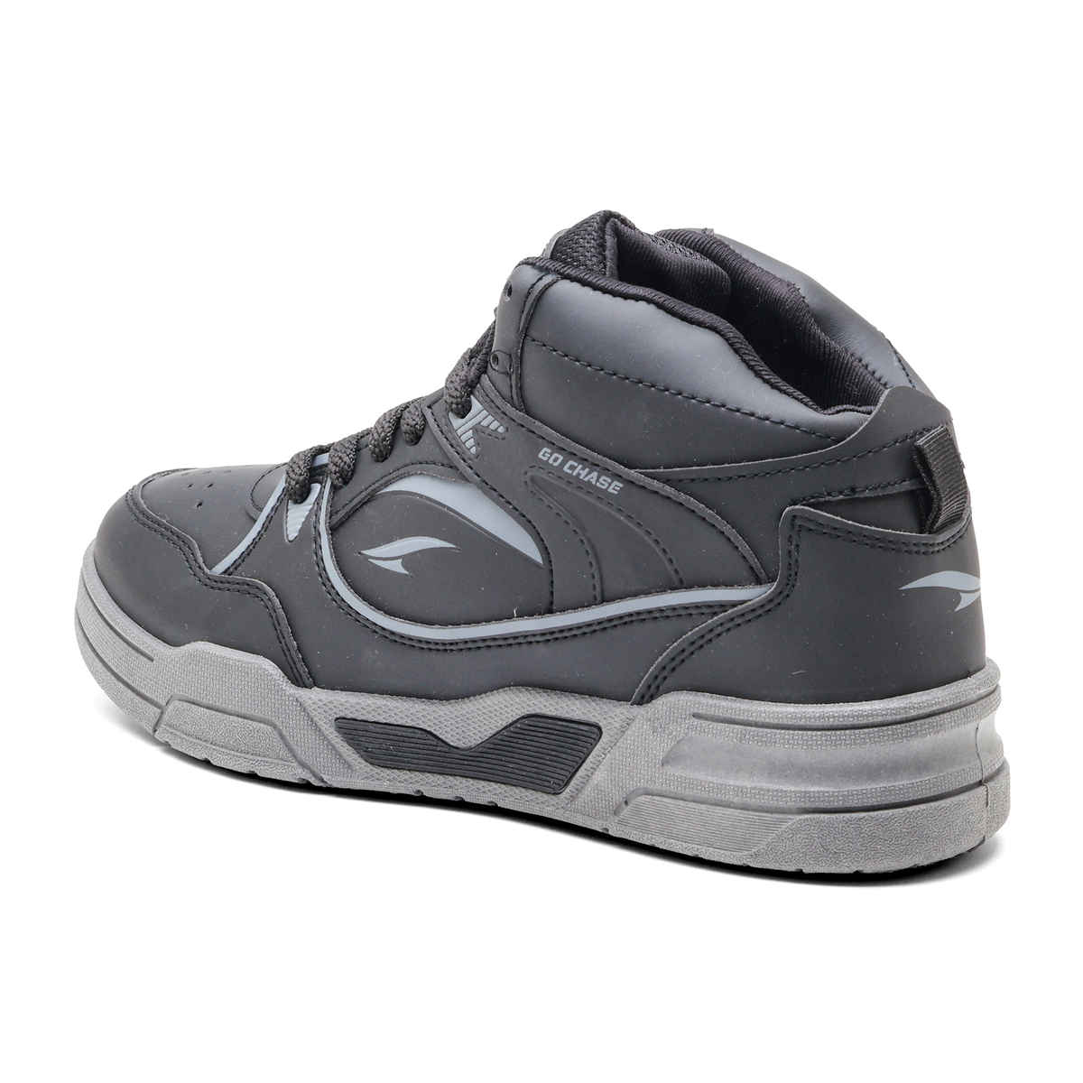 Asian Men's Casual Sneakers | Tango-11 | Black and Grey - UK 6