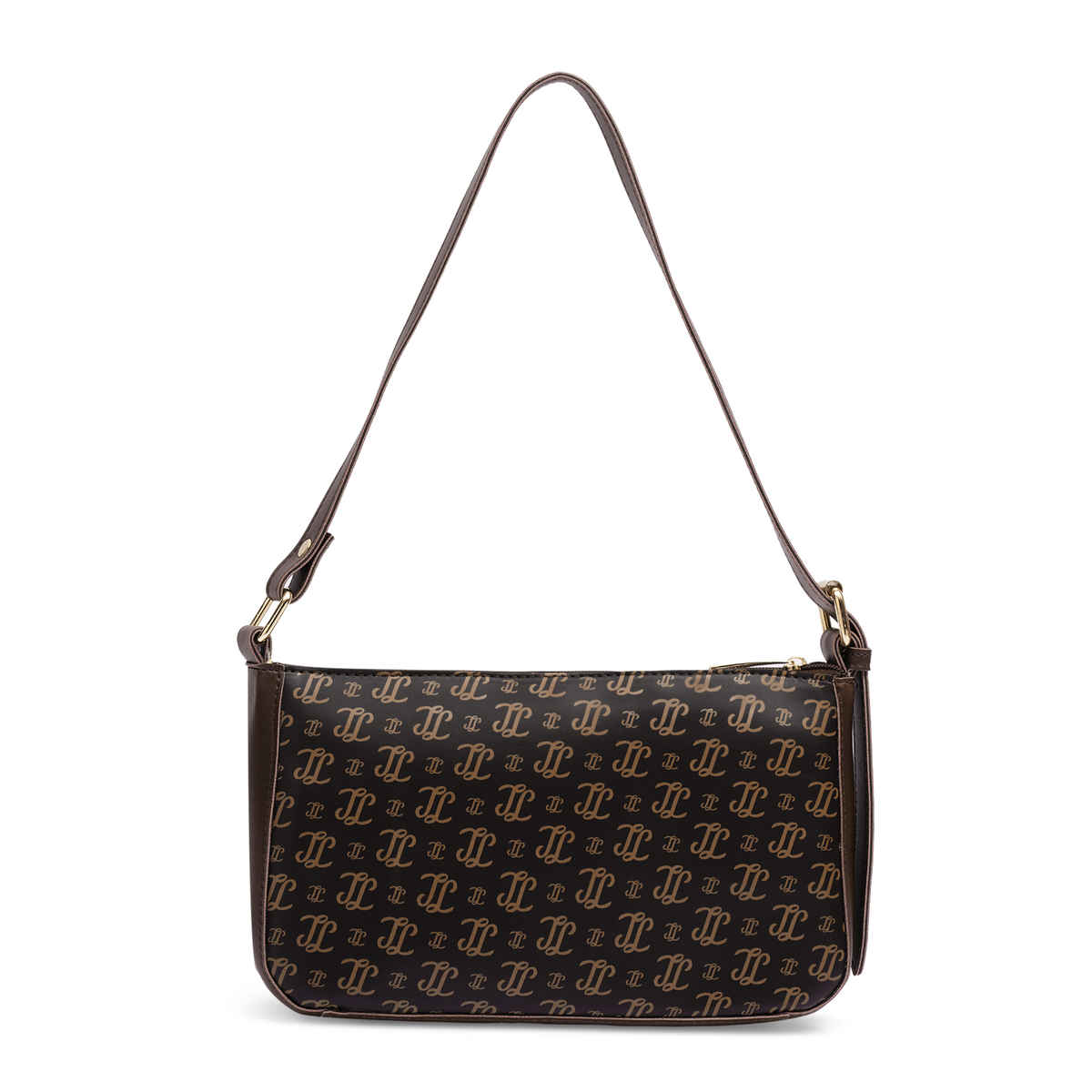 Lavie Women's Ember Monogram LL Print Cross Body Sling Bag | Ladies Purse Handbag | Choco