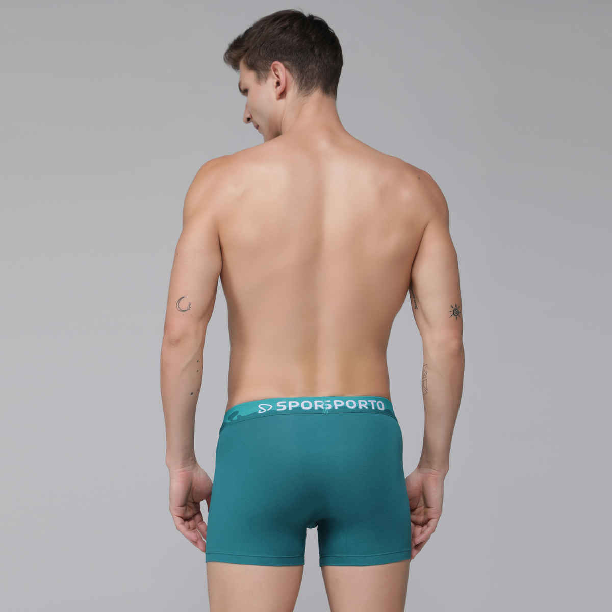 Sporto by Macho Men's 3D fit Plain Spandex Trunk | Assorted - 80 cm