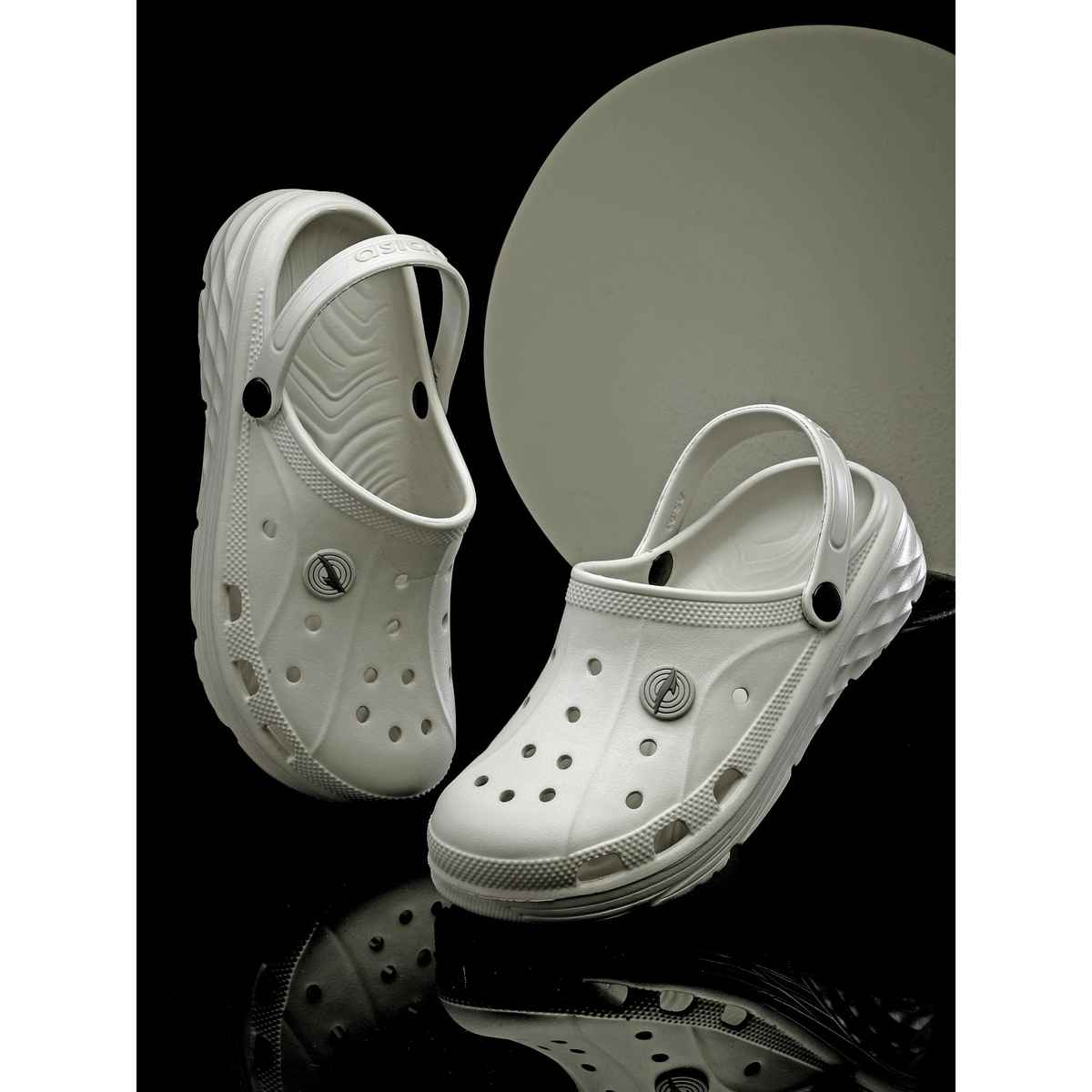 Asian Agc-14 Men Clogs Light Grey (Size-10)
