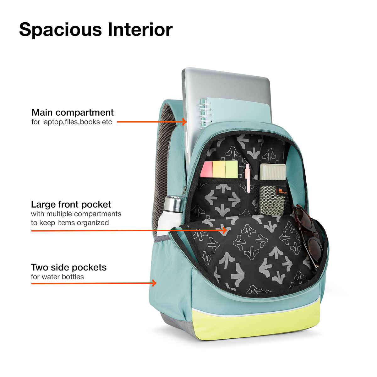 Nasher Miles Backpack for Unisex | Laptop Backpack | Casual History | Green - 31L