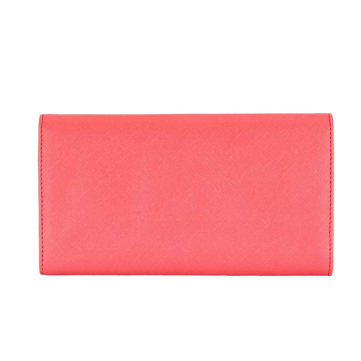 Lavie Women's Large 3 Fold Clutches | Large | Coral