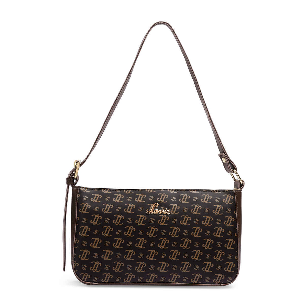 Lavie Women's Ember Monogram LL Print Cross Body Sling Bag | Ladies Purse Handbag | Choco