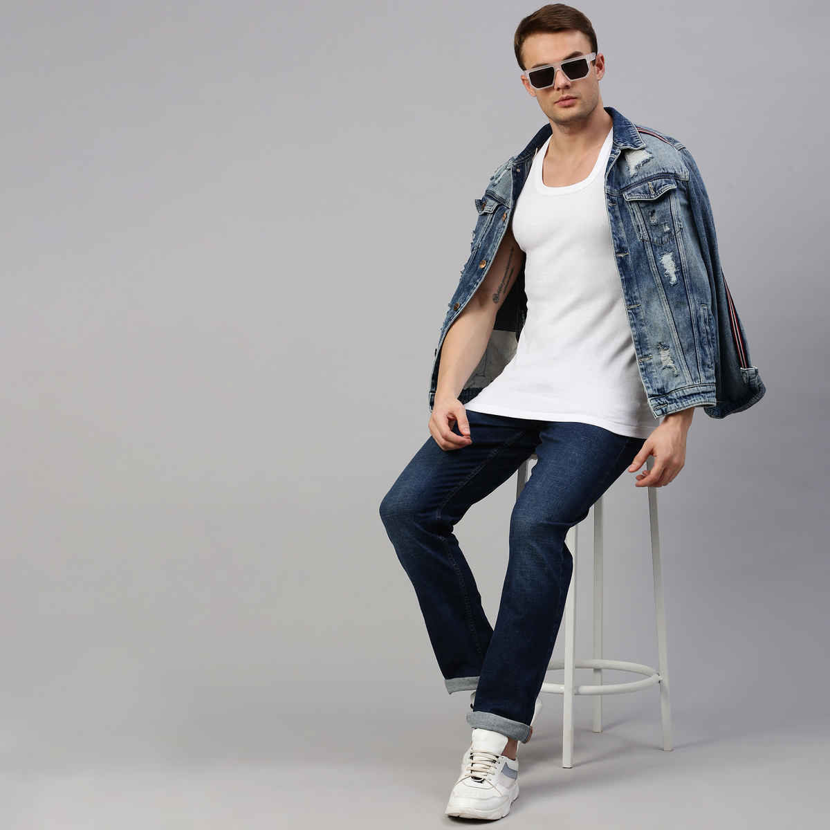 Sporto by Macho Men's Derby Vest | White - 90 cm