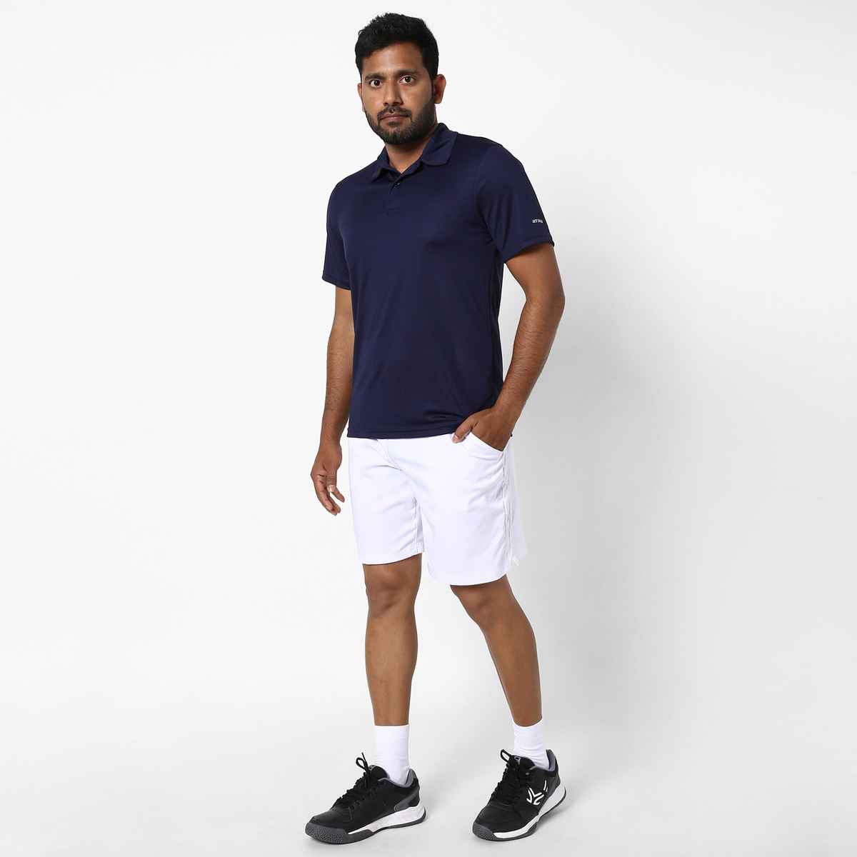 Decathlon | Artengo Men's Dry-Fit Tennis T-Shirt - Navy Blue - XL