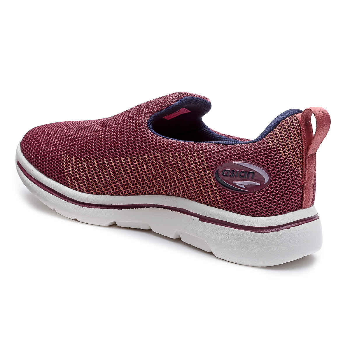 Asian Women s Firefly-111 Mauve Navy Slipon Shoes | UK-4