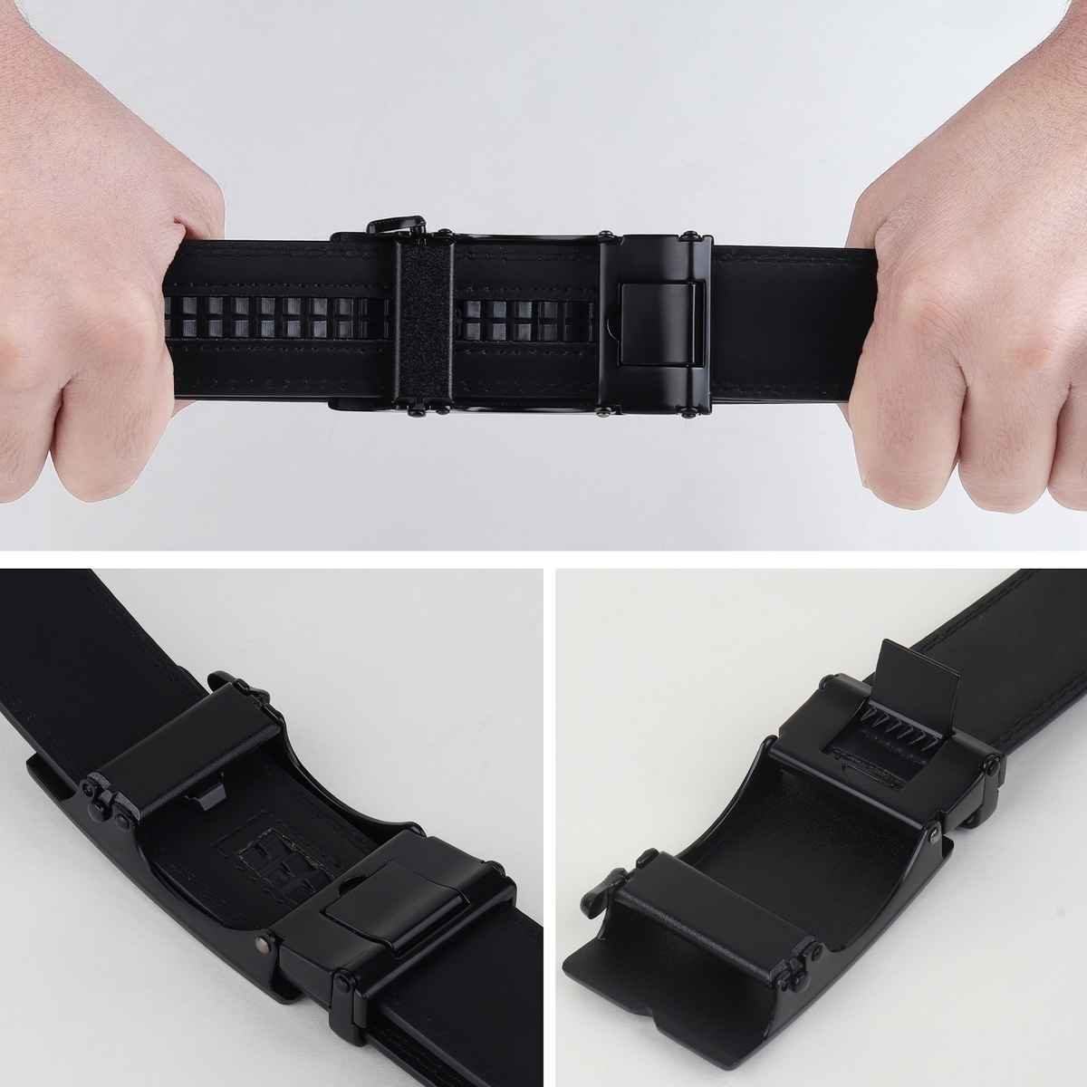 Zoro United Men's Solid Vegan Leather Belt | Black - One Size