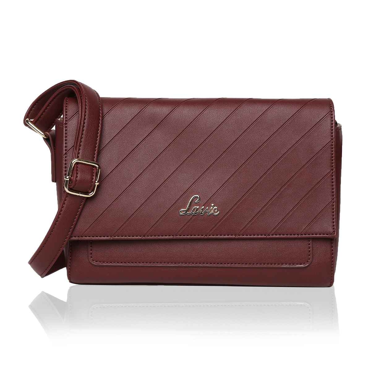 Lavie Women's Becca Polyester Sling Bag | Wine - S