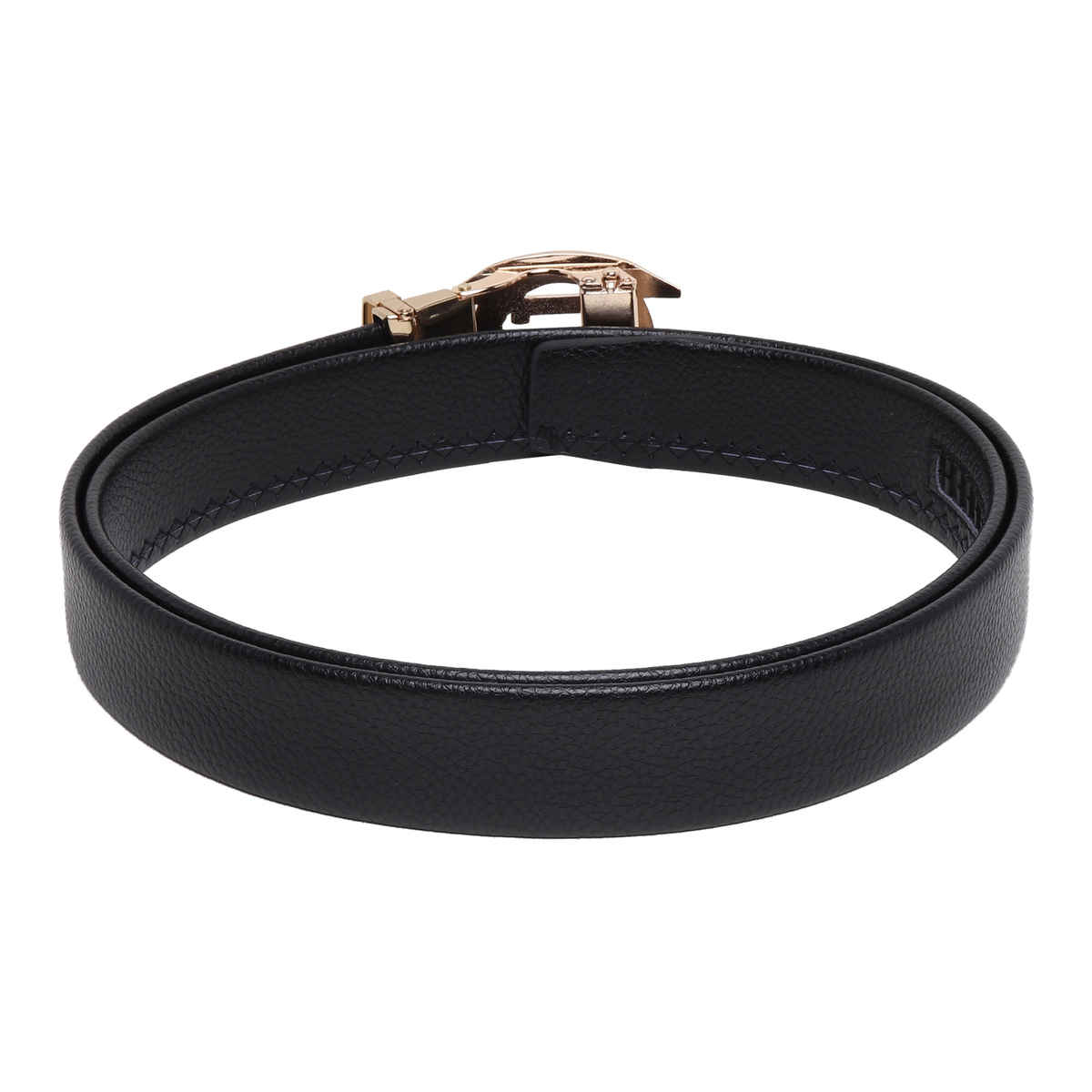 Zoro Men's Solid Vegan Leather Belt | Black - Free Size