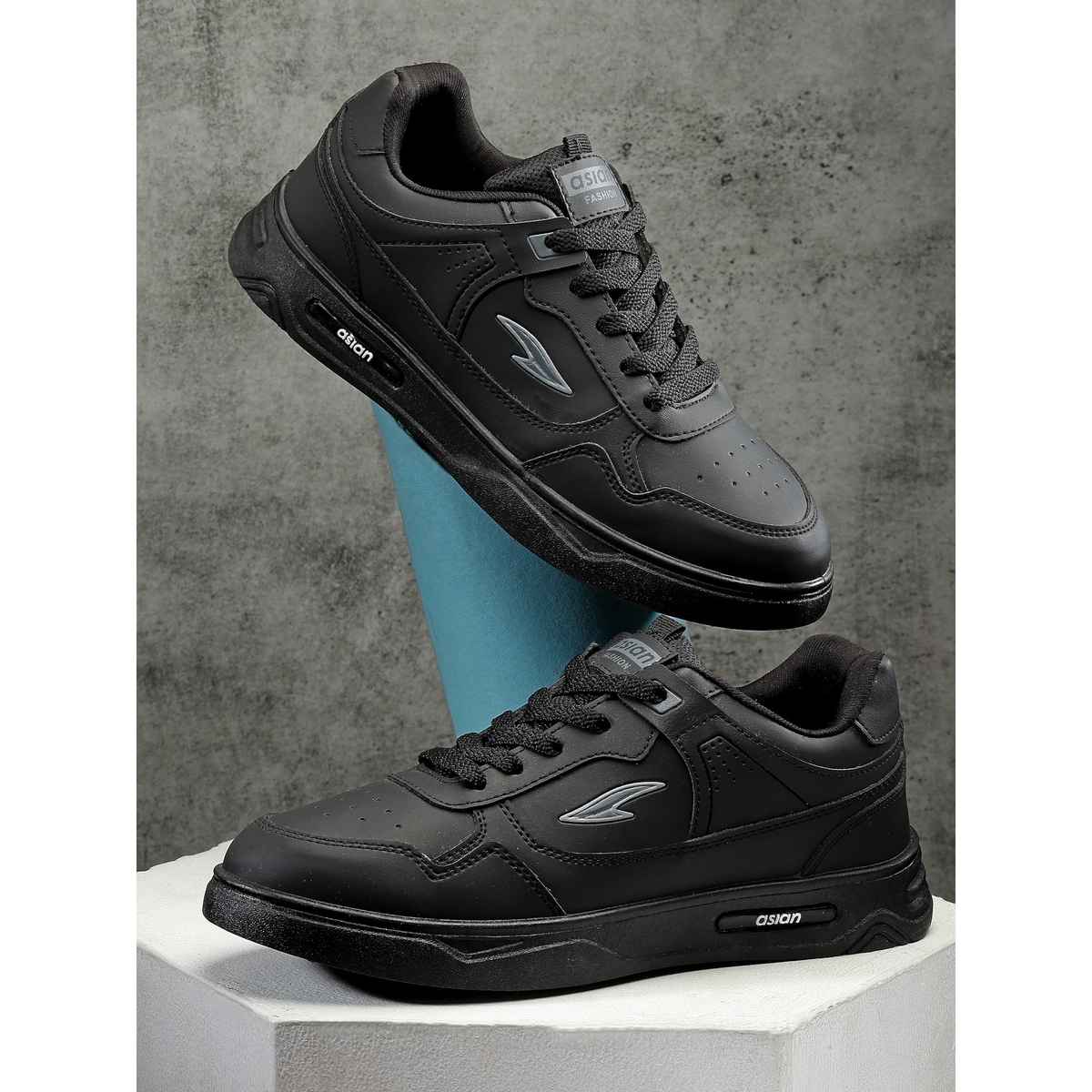 Asian Boston-01 Men Sneakers | Black | Size-7