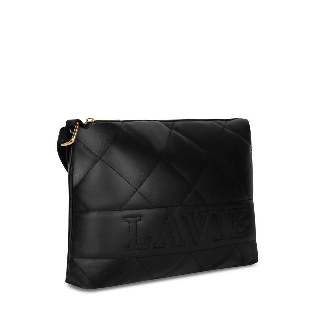 Lavie Women's Quilt Jill Top Zip Sling Bag | Black
