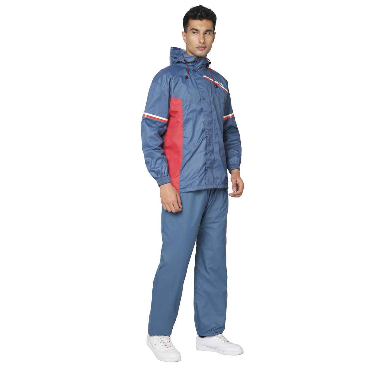 Citizen Reversible Series Raincoat With Pant - Blue -CR016-XL