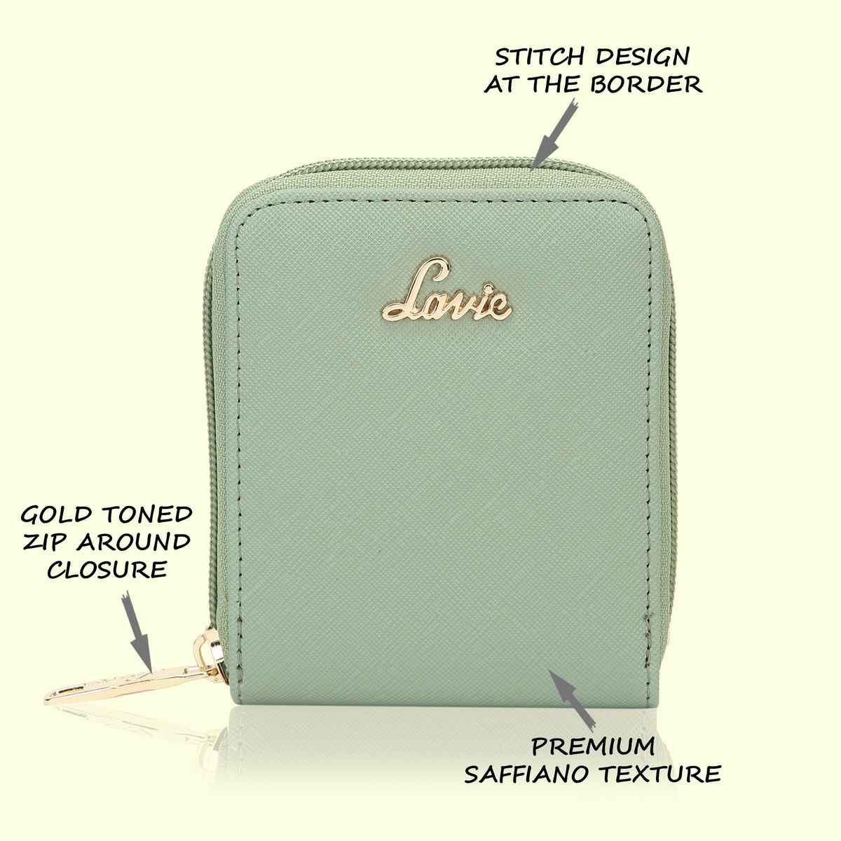 Lavie Women's Rally Pro Zipper Wallet | Mint