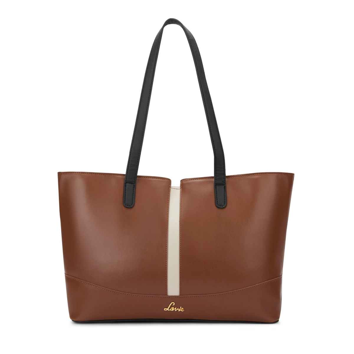 Lavie Women's Lyla Colourblock Tote Handbag | Ladies purse | Shoulder Bag | Tan