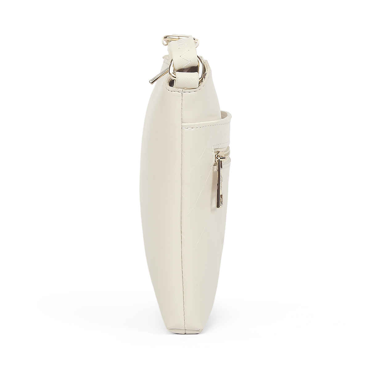 Lavie Women's Slim Top Zip Cross Body Sling Bag | Ladies Purse Handbag | Off White