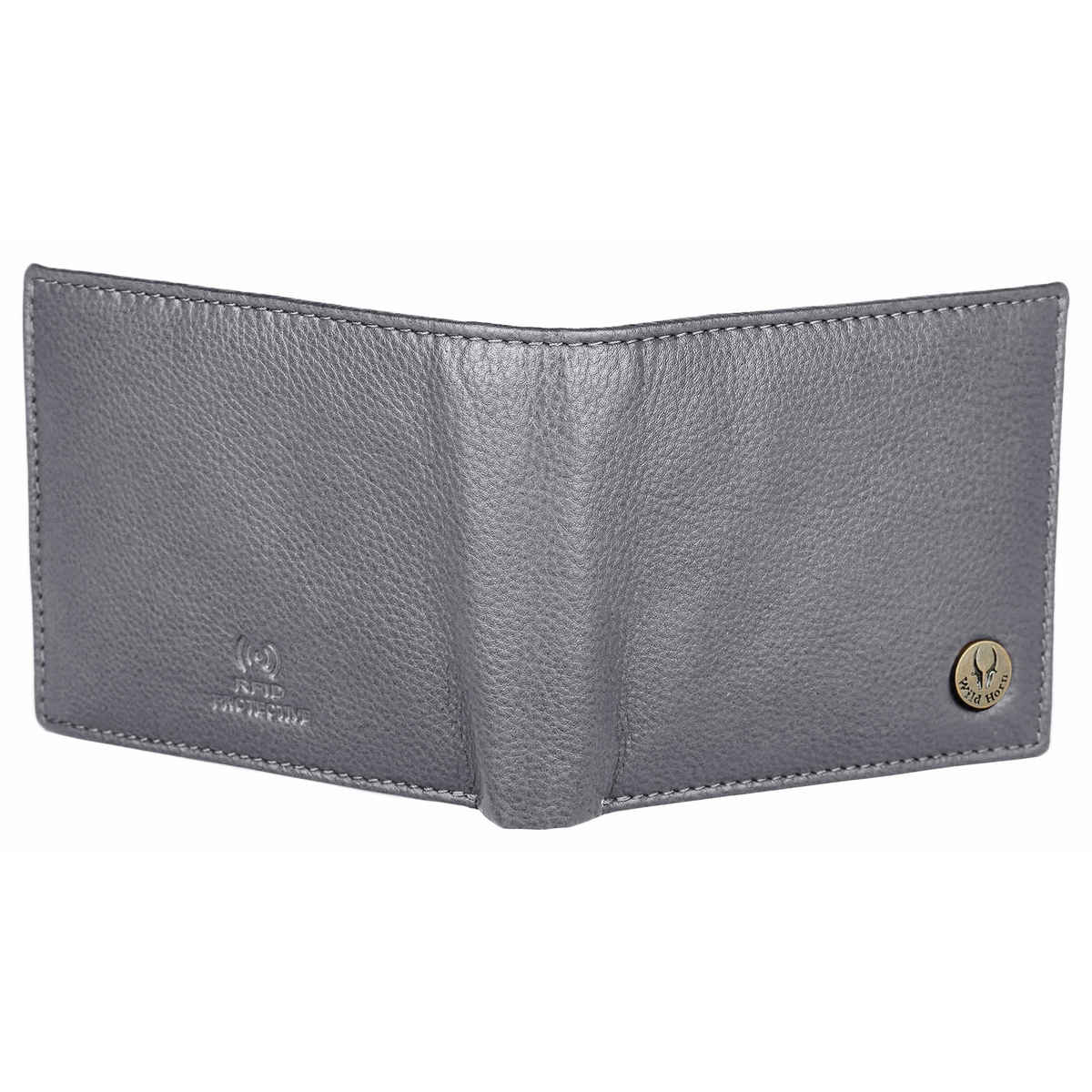 Wildhorn Men's Genuine Leather Bi-fold Wallet | Grey