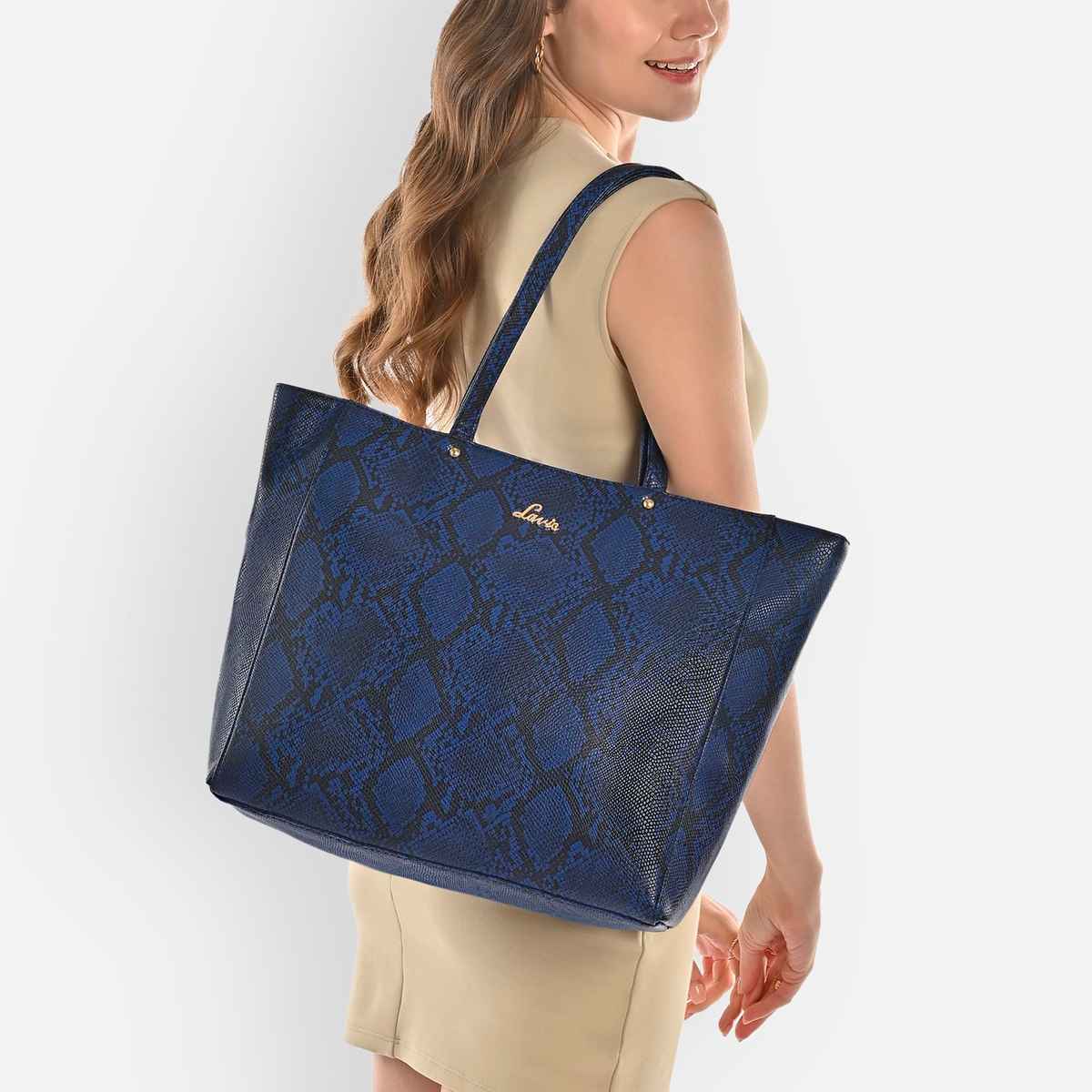 Lavie Women's Python Malgana Large Tote Handbag | Blue
