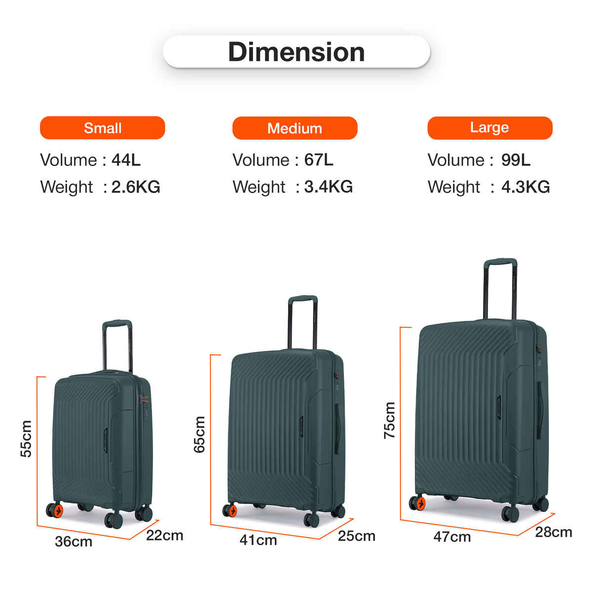 Nasher Miles Coorg Cabin Hard Side Polypropylene 20 Inch-55 cm Trolley Bag (Olivegreen)