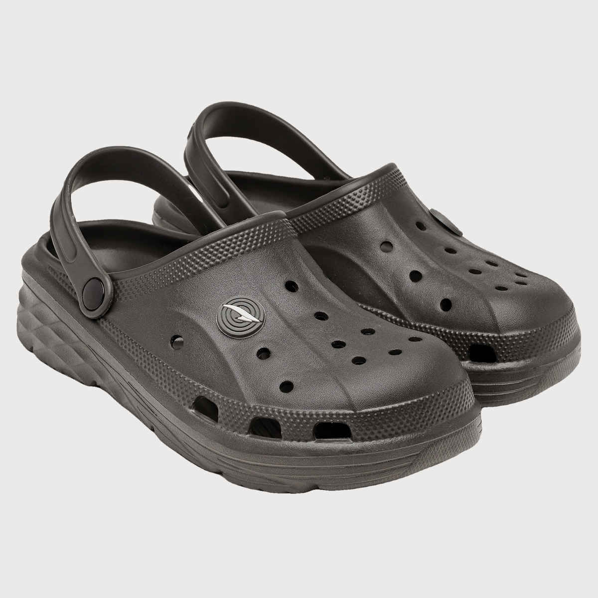 Asian Agc-14 Men Clogs Dark-Grey (Size-9)