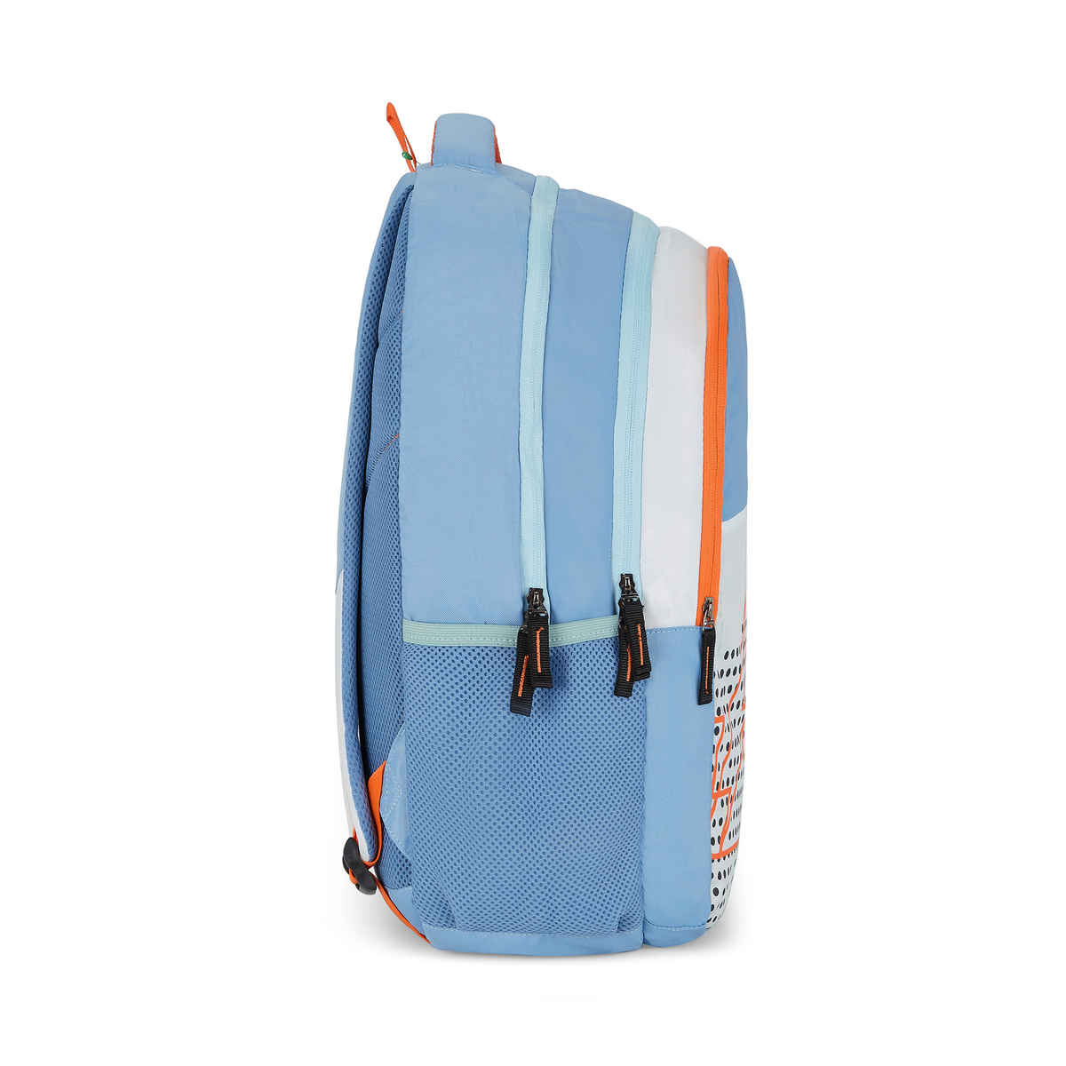 Nasher Miles Pulse Backpack- Unisex- 3 Compartment Bag- White- 45L