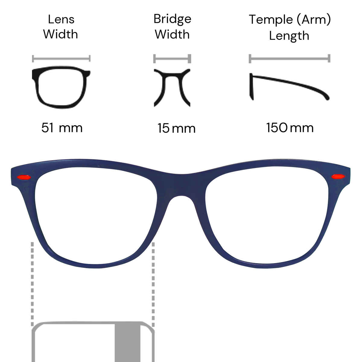 Eyewearlabs Men Sunglassses OKNO Spidey Navy Blue Square