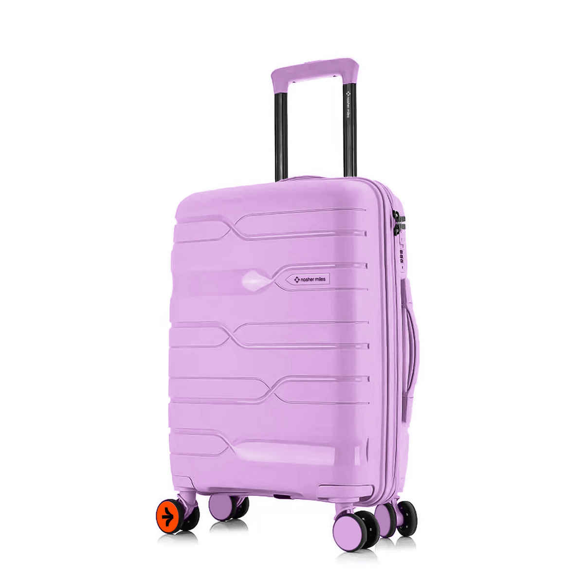 Nasher Miles Paris Check-In Hard Sided Polypropylene 24 Inch|65 cm Trolley Bag - Purple