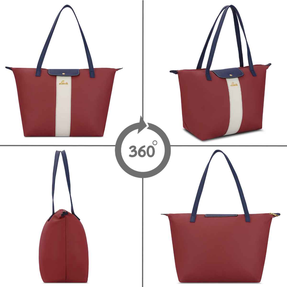 Lavie Women's Colourblock Vincy Tote Handbag | Red