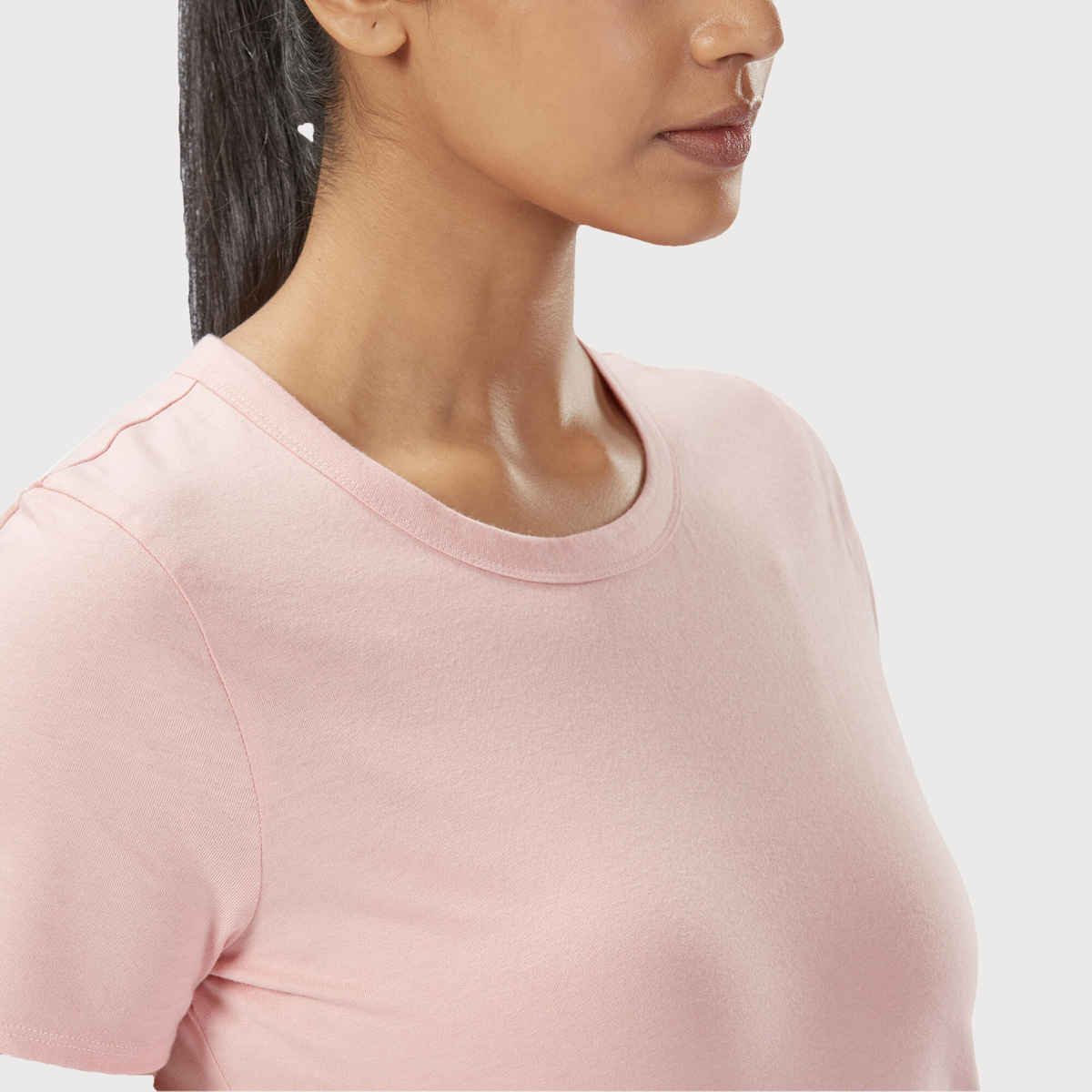 Decathlon | Domyos WoMen's Cotton Activewear T-Shirt | Light Pink - L