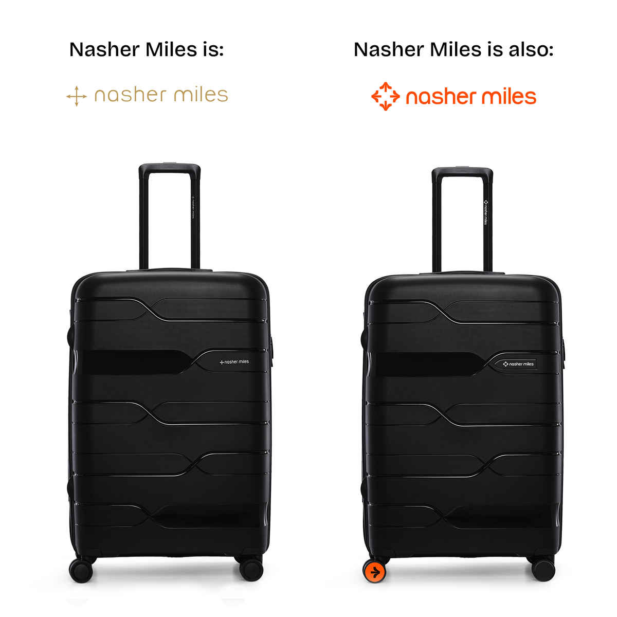 Nasher Miles Paris Check-In Hard Sided Polypropylene 28 Inch|75 cm Trolley Bag - Black