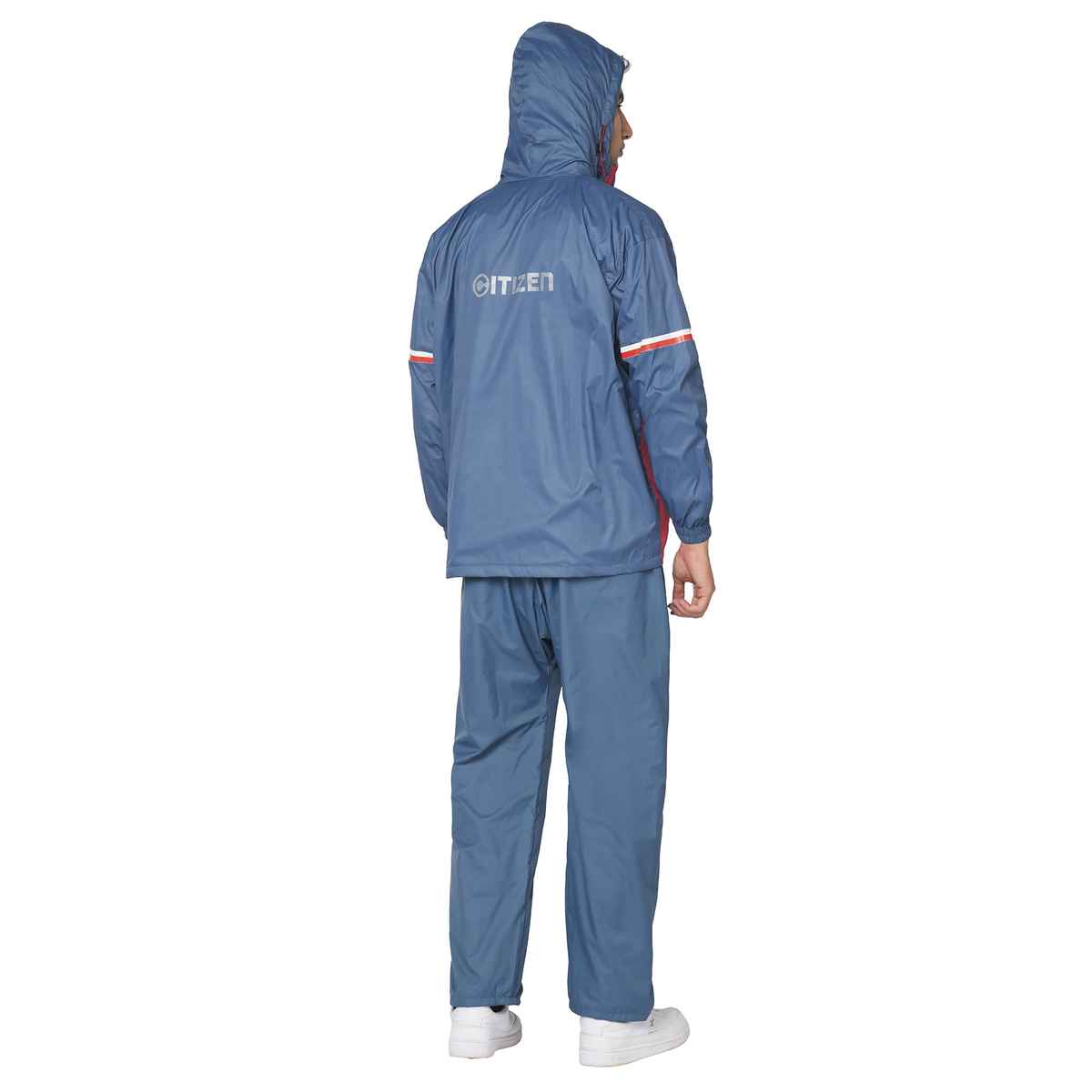 Citizen Reversible Series Raincoat With Pant - Blue -CR016-XL