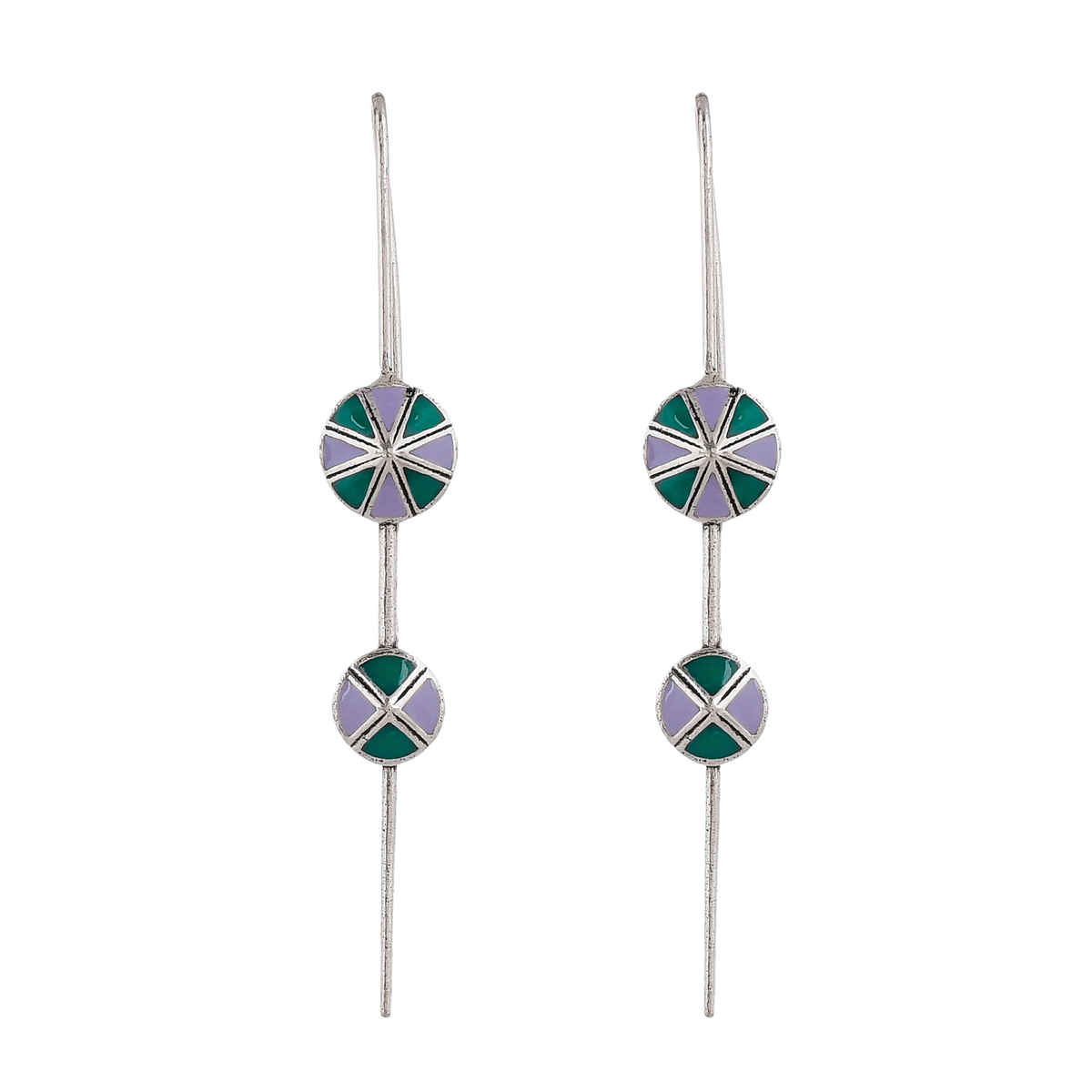 Voylla Zulu Absame Bar Ear Cuff Earrings