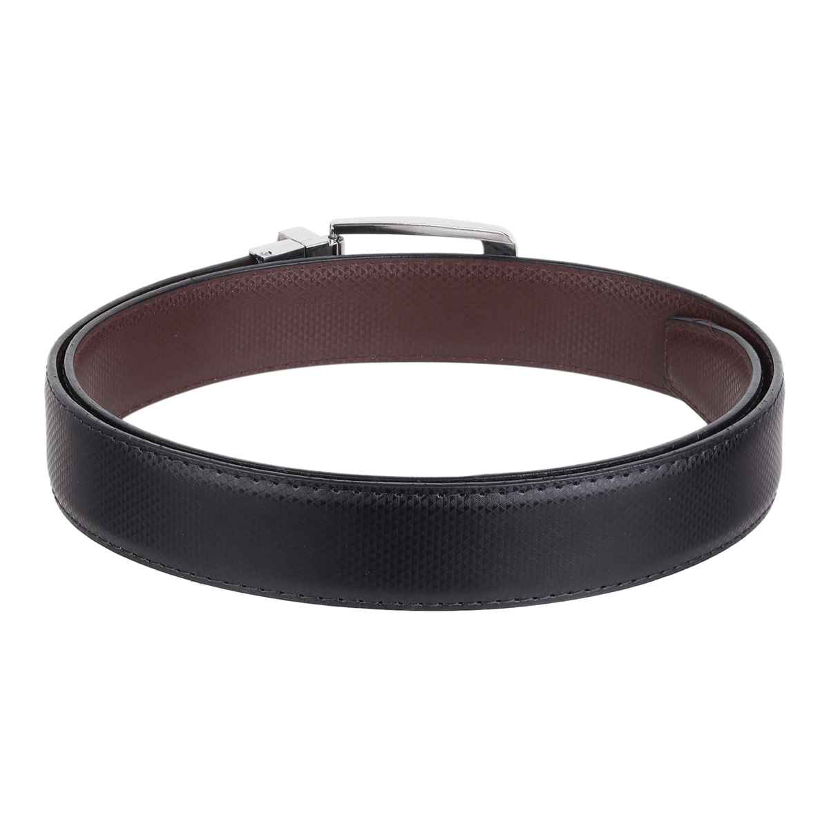 Zoro Men's Solid Vegan Leather Reversible Belt | Black and Brown - 40 Inches