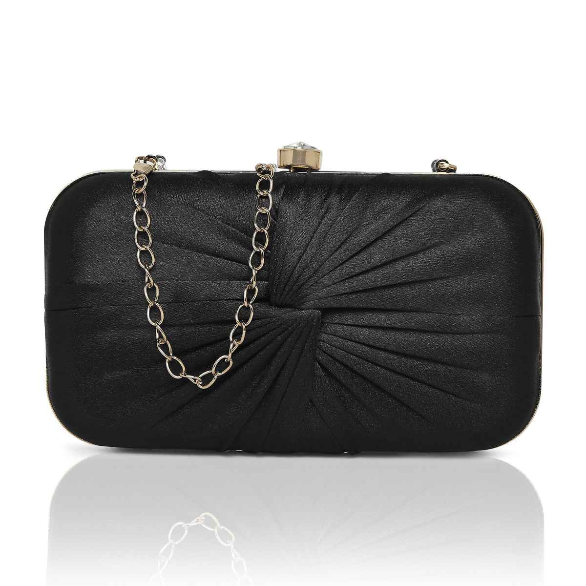 Lavie Women's Cheer Framed Clutch | Ladies Purse | Black