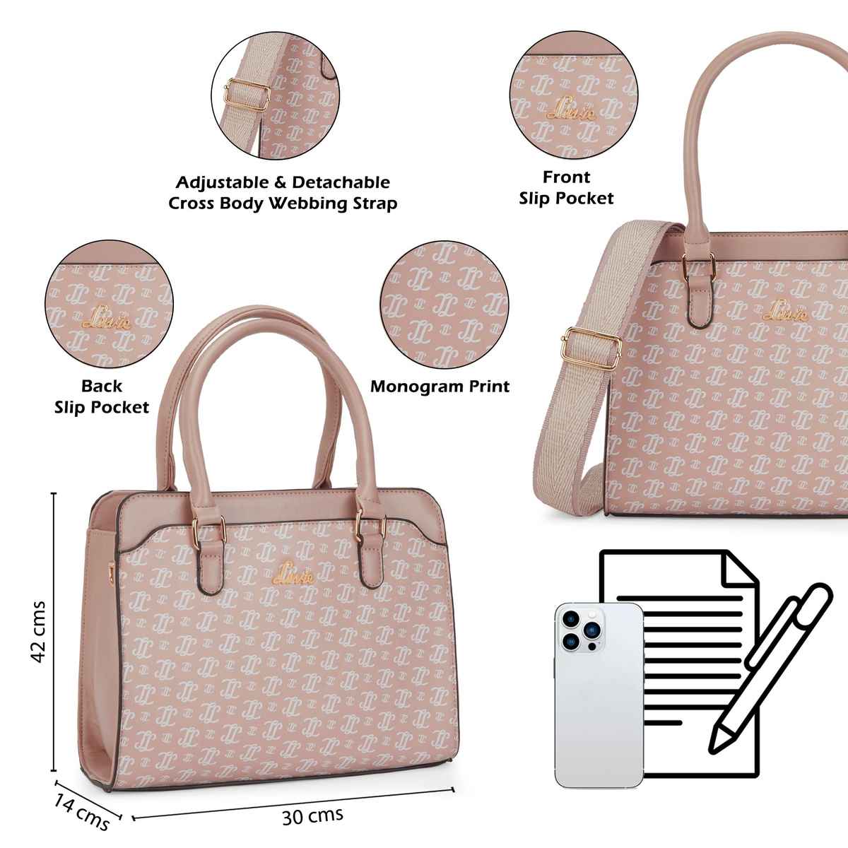 Lavie Women's Mono LL Nelly Small 3C | Pink