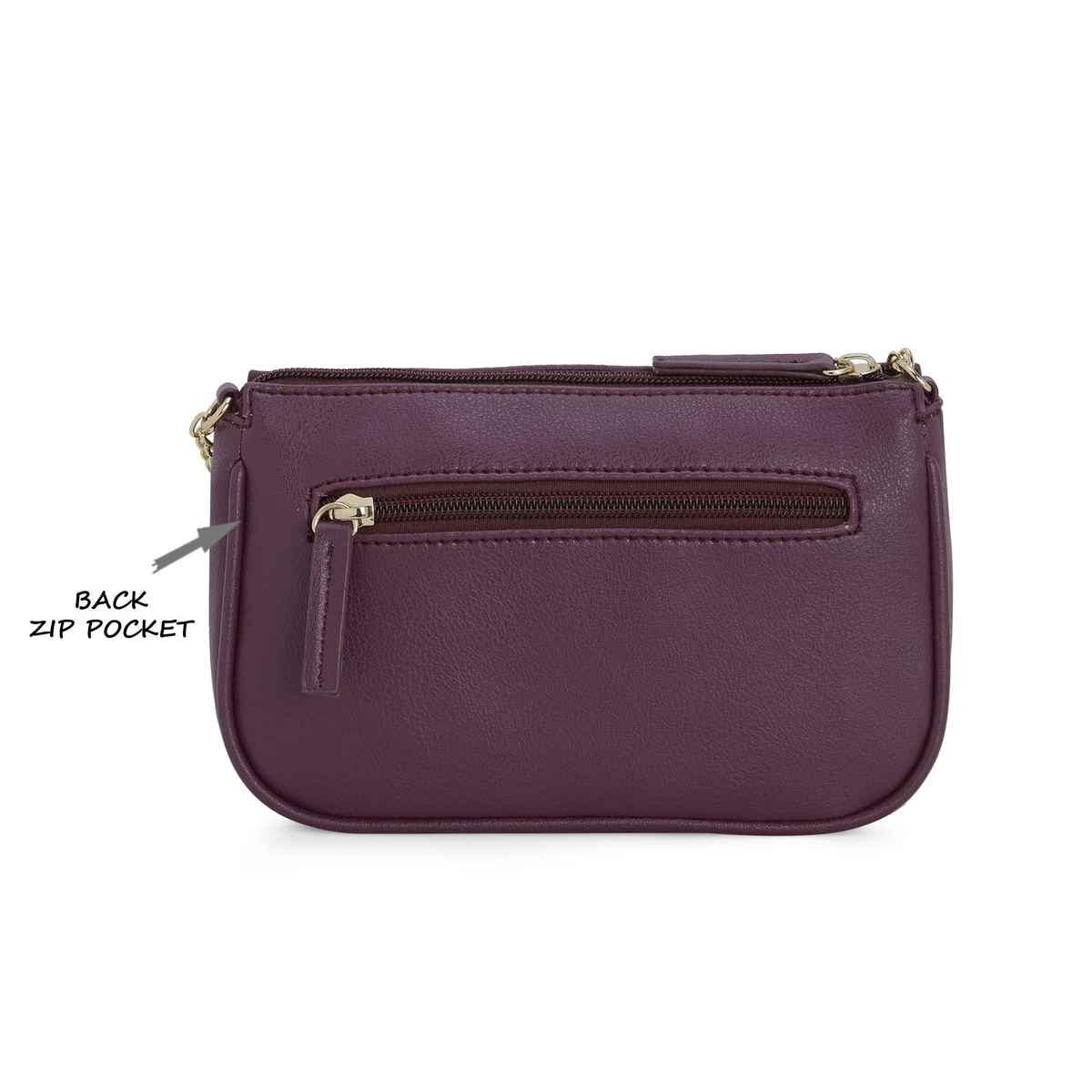 Lavie Women's Rigel Csb Horizontal Cross Body Sling Bag | Ladies Purse Handbag | Purple