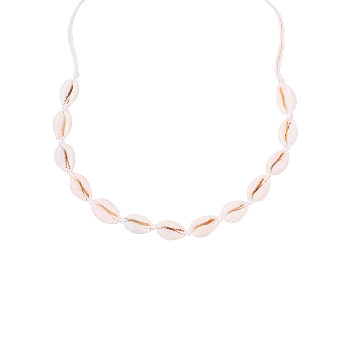 Yellow Chimes Handmade White Choker Necklace for Women