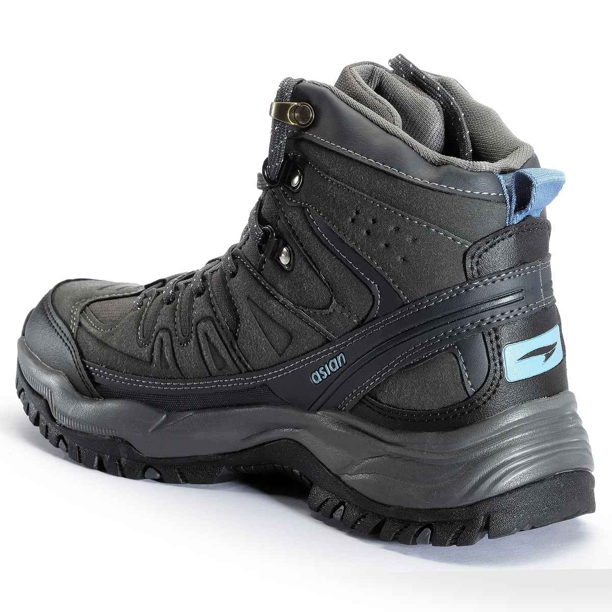 Asian Everest-22 Trekking Shoes For Men Dark Grey | UK-6