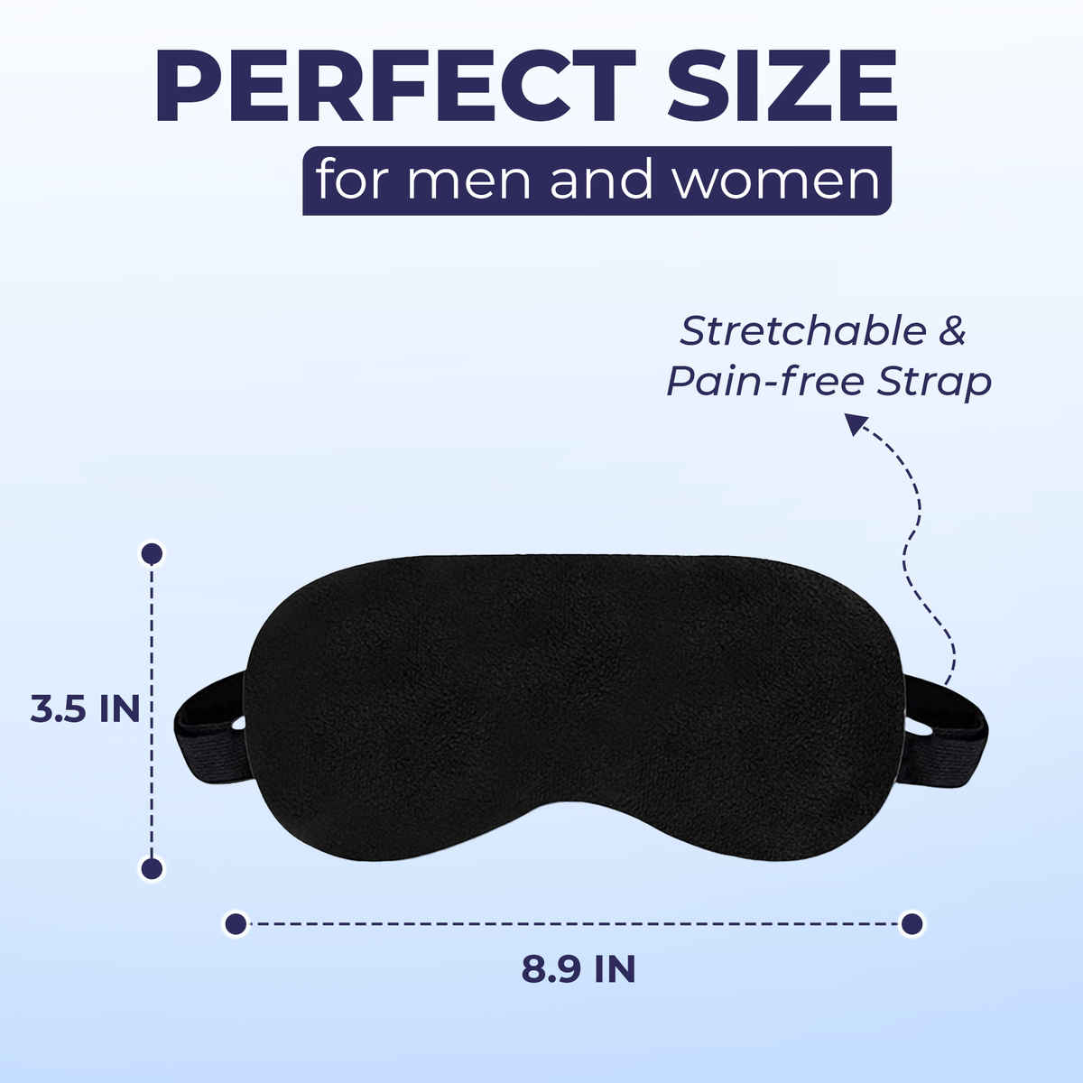 Billebon Adjustable Travel Eye Mask Soft Comfortable Lightweight Sleeping Mask