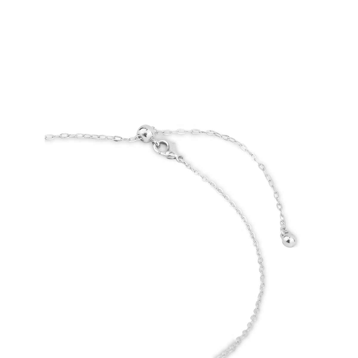 Accessorize London Women Silver-plated Spark Circ Slid Necklace