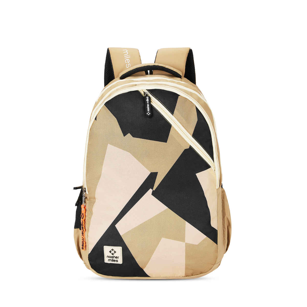 Nasher Miles Modern Polyester Laptop Backpack with Raincover & Front Organiser | Brown - 45 L