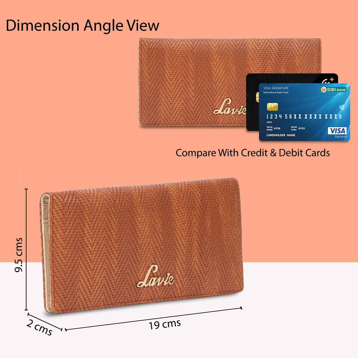 Lavie Women's Herring Safain Bifold Clutches | Brown