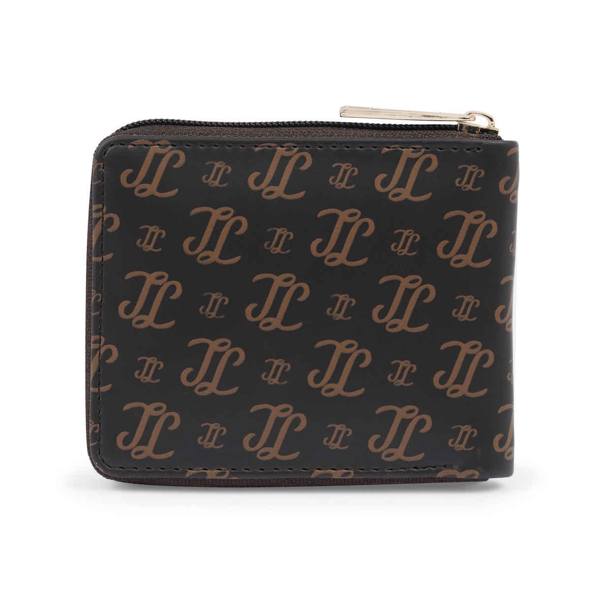 Lavie Women's Sacy Monogram LL Print Small Zip around Wallet | Choco