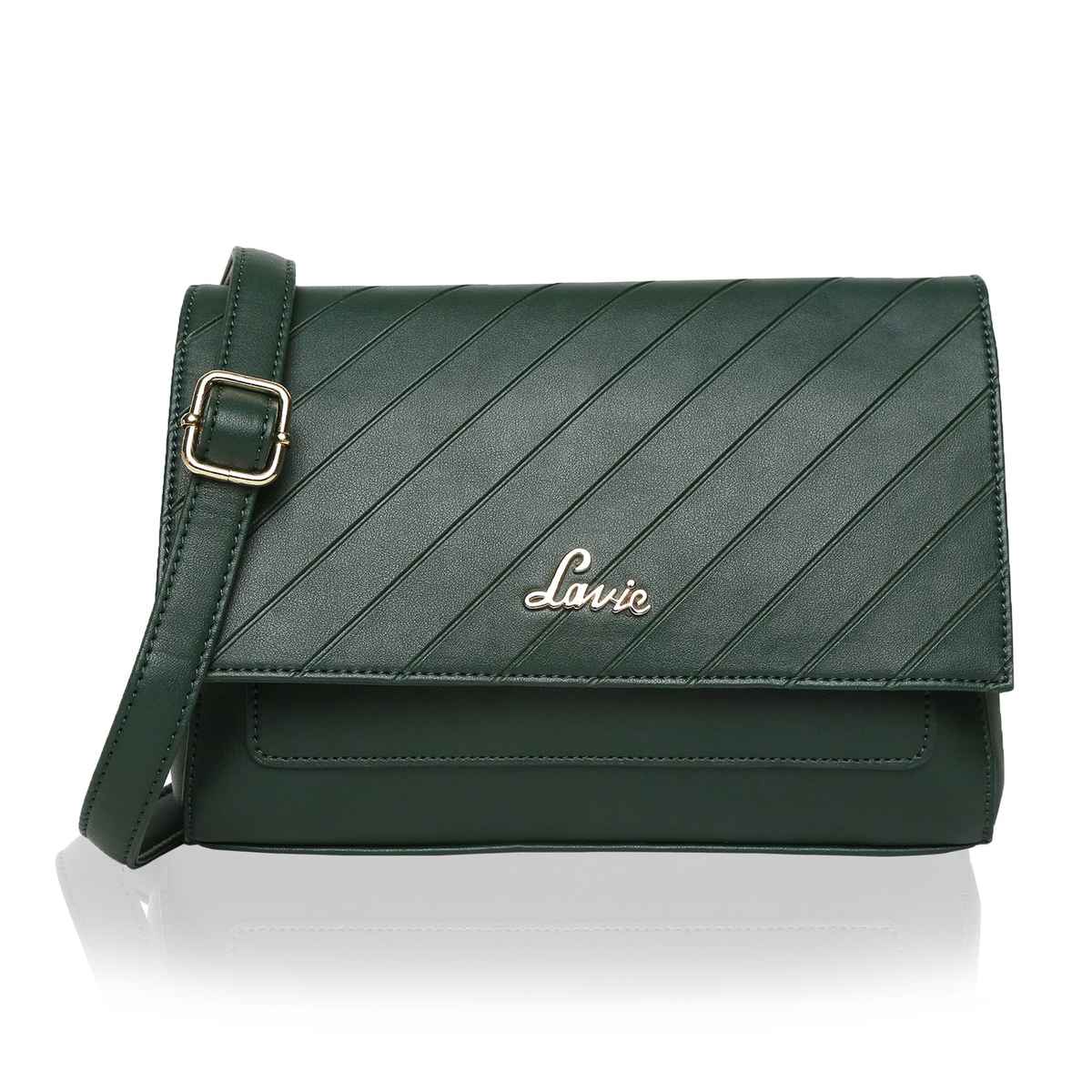 Lavie Women's Becca Polyester Sling Bag | Small | Dark Green
