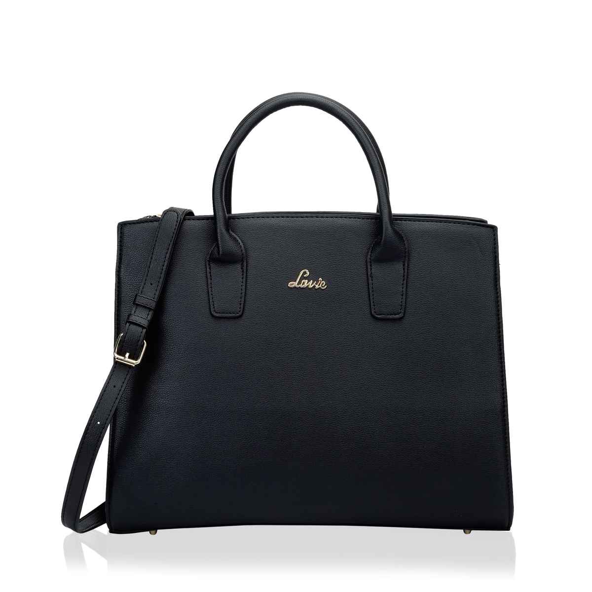 Lavie Women's Ellon Laptop Handbag For | Ladies Purse | Shoulder Bag | Large | Black