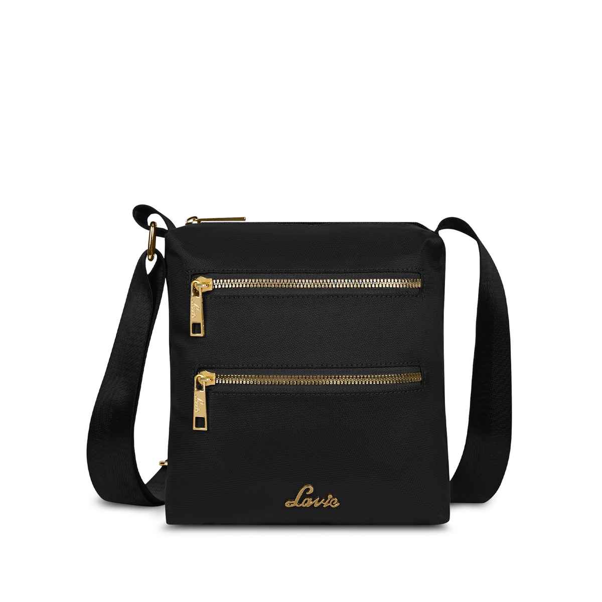 Lavie Women's Miko Top Zip Cross Body Sling Bag | Ladies Purse Handbag | Black