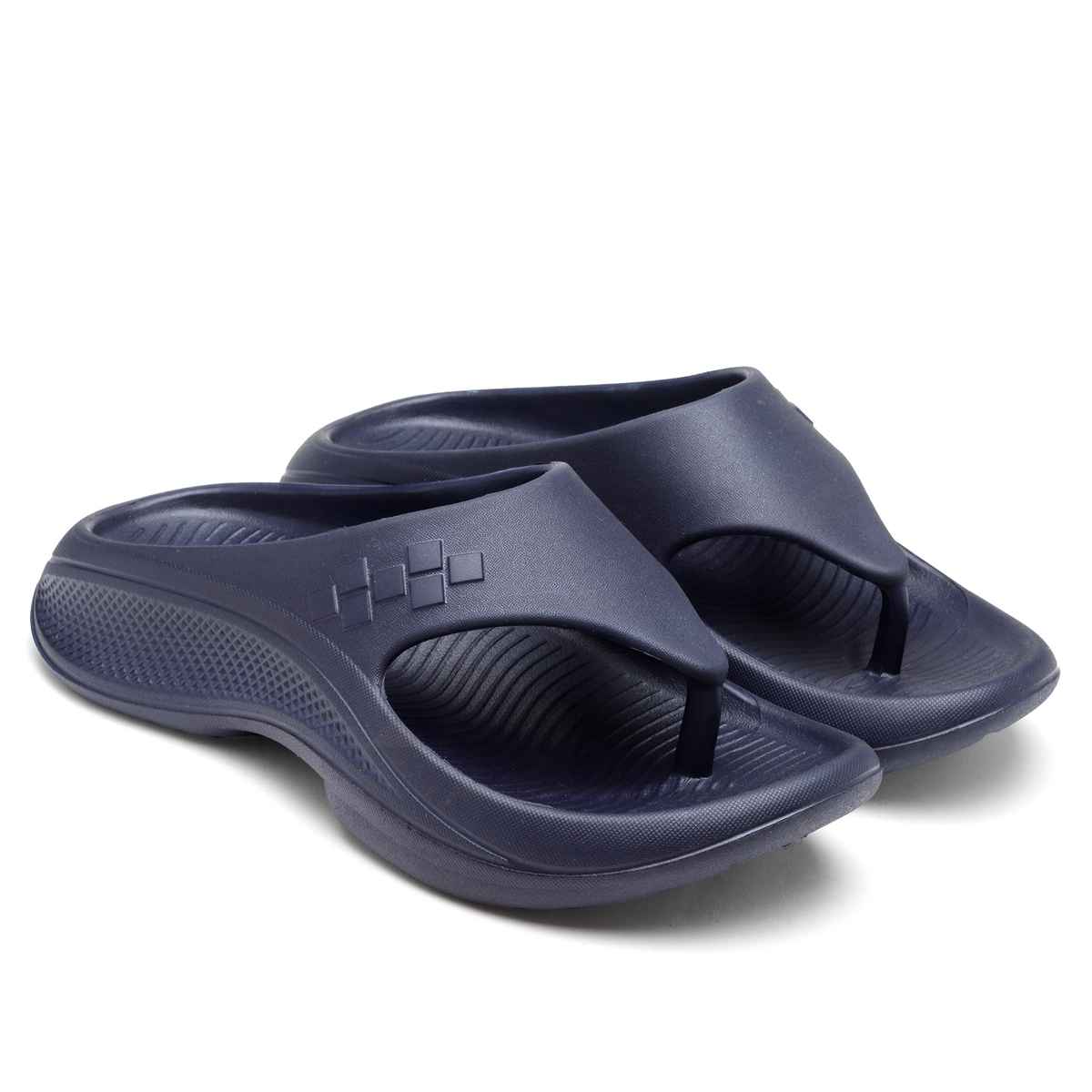 Asian Safari-01 Men Slippers Navy Blue (Size-8)