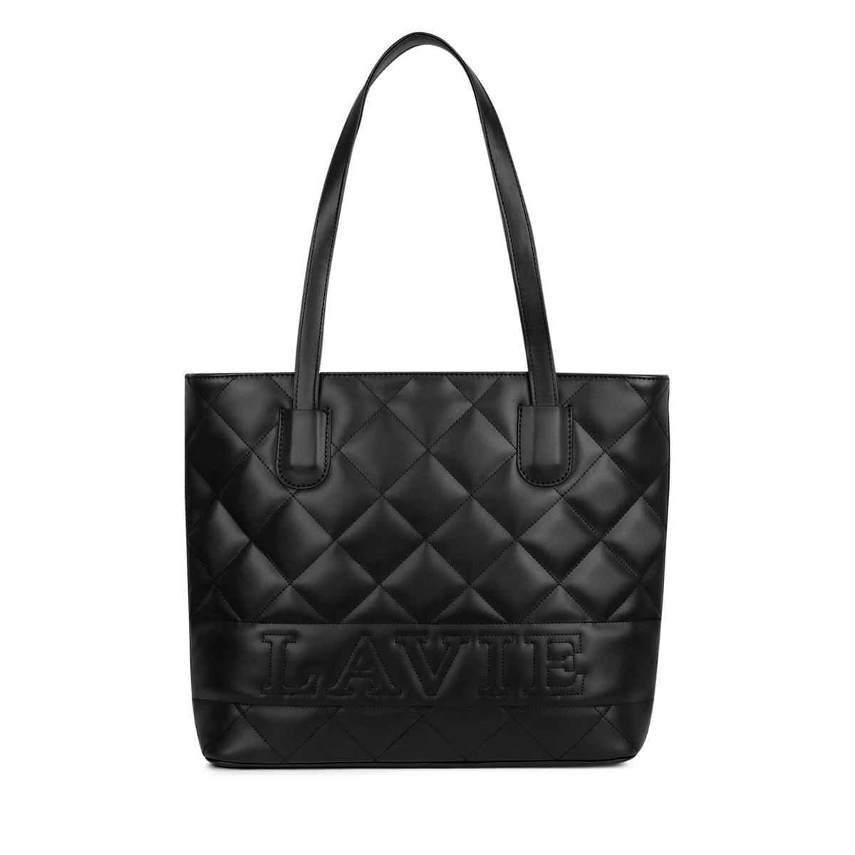 Lavie Womens Quilt Jossie Tote Handbag | Black